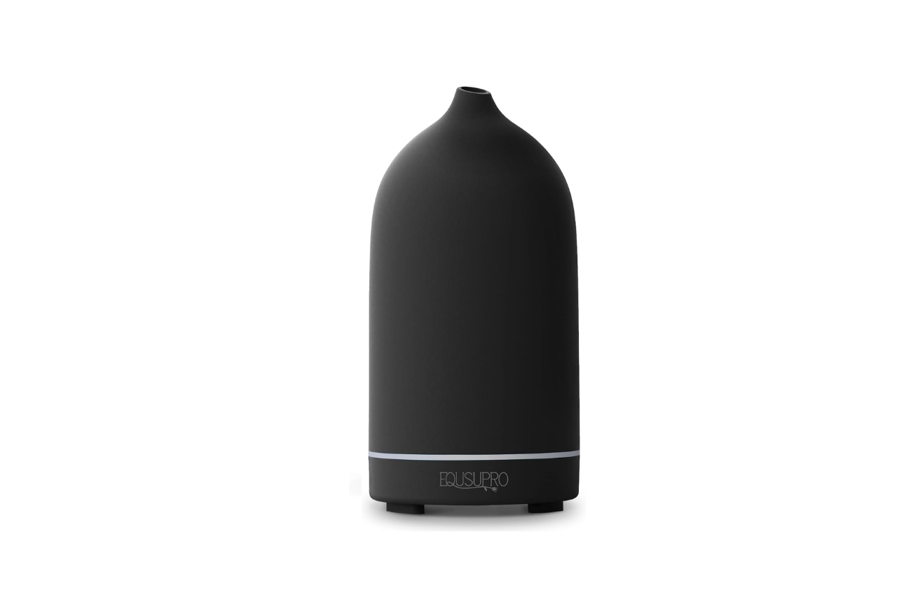 Ceramic  Essential Oil Diffuser Aromatherapy Diffuser - 150Ml (Black) 