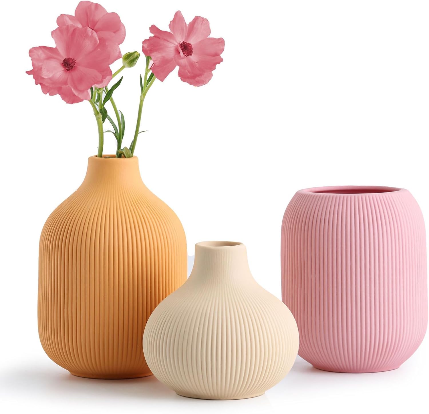 Boho Vases Set Ceramic 