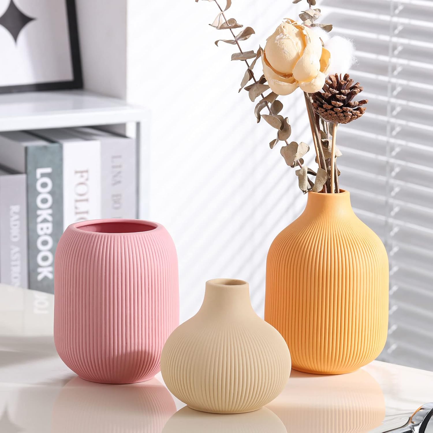 Boho Vases Set Ceramic 