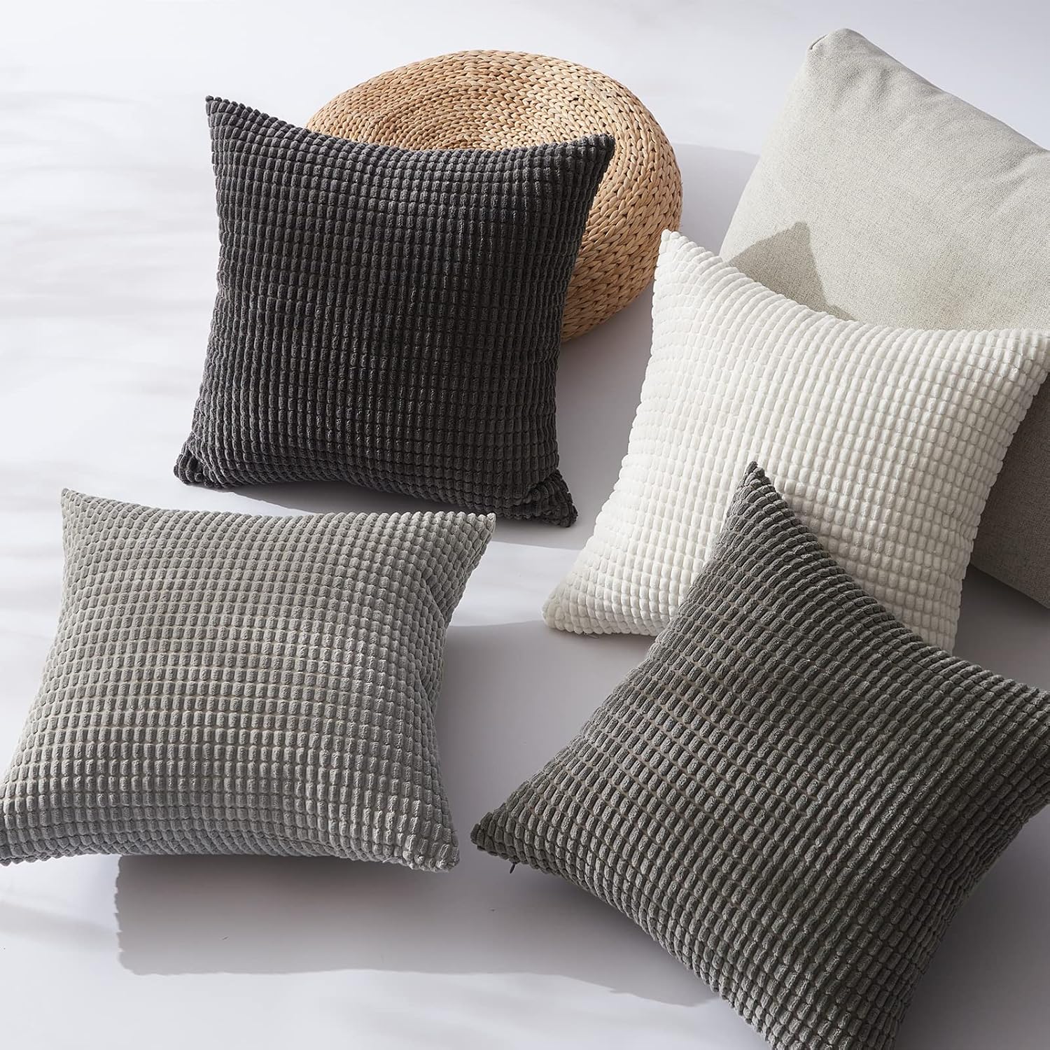 Grey Couch Pillow Covers