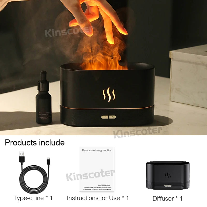 Colorful Flame Air Aroma Diffuser Humidifier